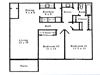 2 Bedroom, 1 Bathroom